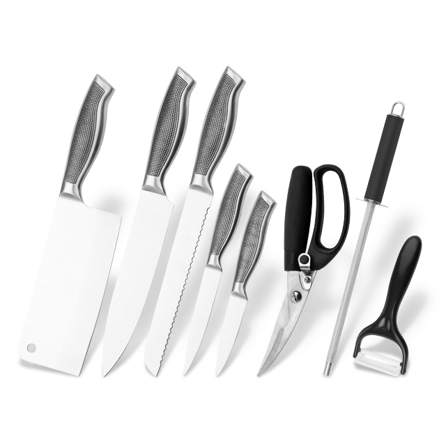 K120-New hot sell 8pcs kitchen knife set-ZX | kitchen knife,Kitchen tools,Silicone Cake Mould,Cutting Board,Baking Tool Sets,Chef Knife,Steak Knife,Slicer knife,Utility Knife,Paring Knife,Knife block,Knife Stand,Santoku Knife,toddler Knife,Plastic Knife,Non Stick Painting Knife,Colorful Knife,Stainless Steel Knife,Can opener,bottle Opener,Tea Strainer,Grater,Egg Beater,Nylon Kitchen tool,Silicone Kitchen Tool,Cookie Cutter,Cooking Knife Set,Knife Sharpener,Peeler,Cake Knife,Cheese Knife,Pizza Knife,Silicone Spatular,Silicone Spoon,Food Tong,Forged knife,Kitchen Scissors,cake baking knives,Children’s Cooking knives,Carving Knife