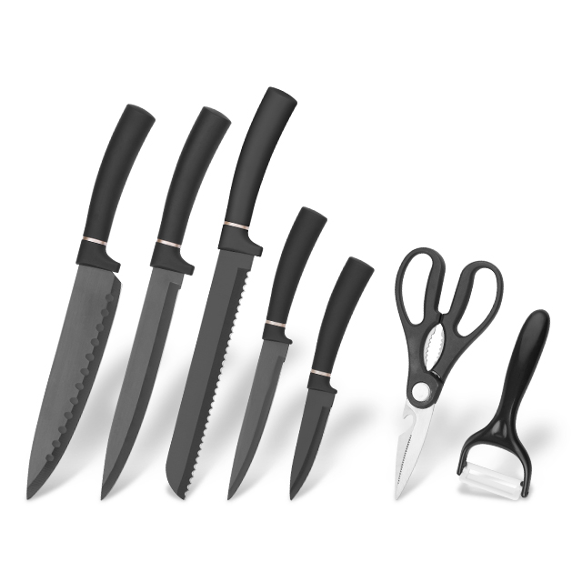 SC001-14pcs 3cr13 kitchen knife set with Stainless Steel Block-ZX | kitchen knife,Kitchen tools,Silicone Cake Mould,Cutting Board,Baking Tool Sets,Chef Knife,Steak Knife,Slicer knife,Utility Knife,Paring Knife,Knife block,Knife Stand,Santoku Knife,toddler Knife,Plastic Knife,Non Stick Painting Knife,Colorful Knife,Stainless Steel Knife,Can opener,bottle Opener,Tea Strainer,Grater,Egg Beater,Nylon Kitchen tool,Silicone Kitchen Tool,Cookie Cutter,Cooking Knife Set,Knife Sharpener,Peeler,Cake Knife,Cheese Knife,Pizza Knife,Silicone Spatular,Silicone Spoon,Food Tong,Forged knife,Kitchen Scissors,cake baking knives,Children’s Cooking knives,Carving Knife