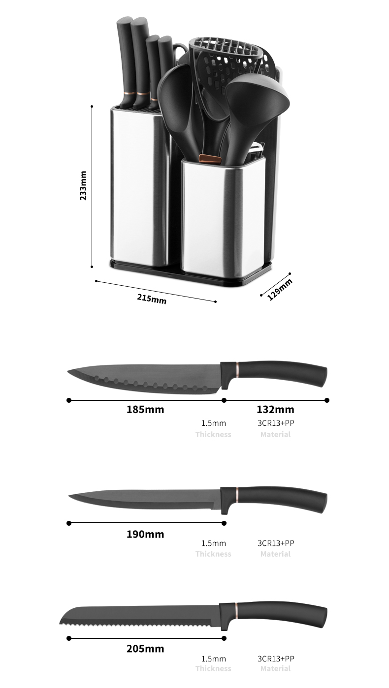 SC001-14pcs 3cr13 kitchen knife set with Stainless Steel Block-ZX | kitchen knife,Kitchen tools,Silicone Cake Mould,Cutting Board,Baking Tool Sets,Chef Knife,Steak Knife,Slicer knife,Utility Knife,Paring Knife,Knife block,Knife Stand,Santoku Knife,toddler Knife,Plastic Knife,Non Stick Painting Knife,Colorful Knife,Stainless Steel Knife,Can opener,bottle Opener,Tea Strainer,Grater,Egg Beater,Nylon Kitchen tool,Silicone Kitchen Tool,Cookie Cutter,Cooking Knife Set,Knife Sharpener,Peeler,Cake Knife,Cheese Knife,Pizza Knife,Silicone Spatular,Silicone Spoon,Food Tong,Forged knife,Kitchen Scissors,cake baking knives,Children’s Cooking knives,Carving Knife