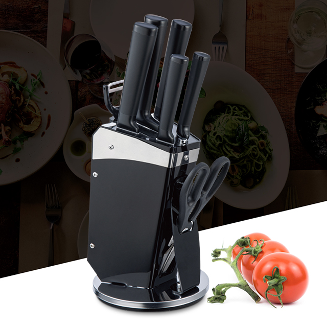 K123-7pcs 3cr13 Stainless Steel black kitchen knife set with acylic block-ZX | kitchen knife,Kitchen tools,Silicone Cake Mould,Cutting Board,Baking Tool Sets,Chef Knife,Steak Knife,Slicer knife,Utility Knife,Paring Knife,Knife block,Knife Stand,Santoku Knife,toddler Knife,Plastic Knife,Non Stick Painting Knife,Colorful Knife,Stainless Steel Knife,Can opener,bottle Opener,Tea Strainer,Grater,Egg Beater,Nylon Kitchen tool,Silicone Kitchen Tool,Cookie Cutter,Cooking Knife Set,Knife Sharpener,Peeler,Cake Knife,Cheese Knife,Pizza Knife,Silicone Spatular,Silicone Spoon,Food Tong,Forged knife,Kitchen Scissors,cake baking knives,Children’s Cooking knives,Carving Knife