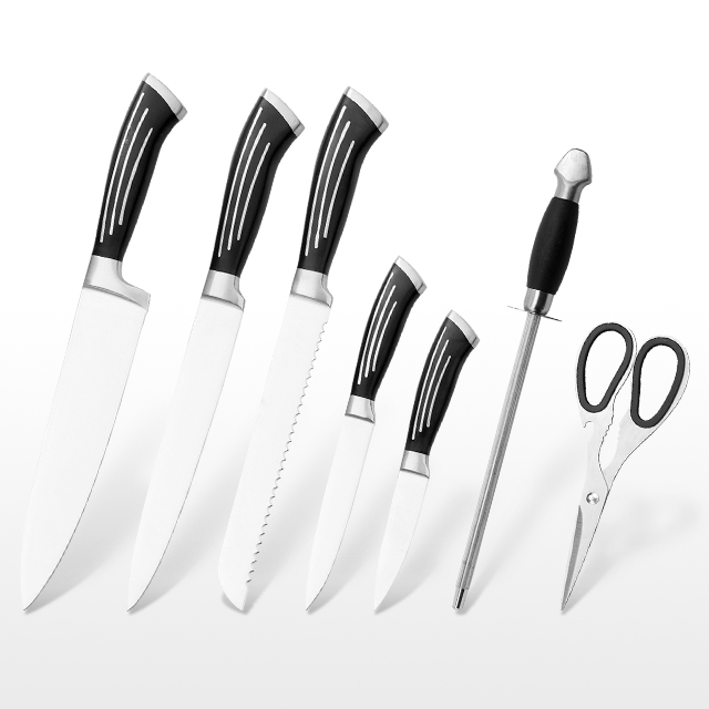 G121-8 high quality 3CR13 kitchen knife set, double cast handle-ZX | kitchen knife,Kitchen tools,Silicone Cake Mould,Cutting Board,Baking Tool Sets,Chef Knife,Steak Knife,Slicer knife,Utility Knife,Paring Knife,Knife block,Knife Stand,Santoku Knife,toddler Knife,Plastic Knife,Non Stick Painting Knife,Colorful Knife,Stainless Steel Knife,Can opener,bottle Opener,Tea Strainer,Grater,Egg Beater,Nylon Kitchen tool,Silicone Kitchen Tool,Cookie Cutter,Cooking Knife Set,Knife Sharpener,Peeler,Cake Knife,Cheese Knife,Pizza Knife,Silicone Spatular,Silicone Spoon,Food Tong,Forged knife,Kitchen Scissors,cake baking knives,Children’s Cooking knives,Carving Knife