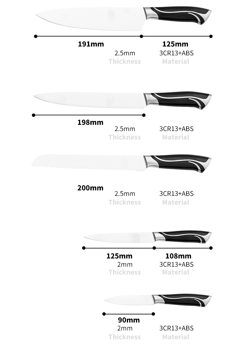 G111-6pcs Popular Design Kitchen Knife Set na may Double Casting Handle at Magnet Block-ZX | kutsilyo sa kusina,Mga tool sa kusina,Silicone Cake Mould,Cutting Board,Baking Tool Sets,Chef Knife,Steak Knife,Slicer knife,Utility Knife,Paring Knife,Knife block,Knife Stand,Santoku Knife,Toddler Knife,Plastic Knife,Non Stick Painting Kutsilyo,Makulay na Kutsilyo,Kutsilyong Stainless Steel,Pambubukas ng lata,Pambubukas ng Bote,Salaan ng Tsaa,Grater,Egg Beater,Nylon Kitchen tool,Silicone Kitchen Tool,Cookie Cutter,Cooking Knife Set,Knife Sharpener,Peeler,Cake Knife,Cheese Knife,Pizza Knife, Silicone Spatular, Silicone Spoon, Food Tong, Forged na kutsilyo, Gunting sa Kusina, mga kutsilyo sa pagbe-bake ng cake, Mga kutsilyo sa pagluluto ng mga bata, Ukit na kutsilyo