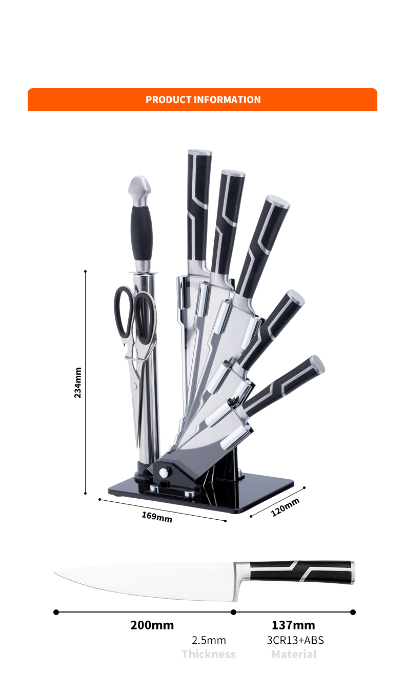 G120-8pcs stainless steel kitchen set knives-ZX | kitchen knife,Kitchen tools,Silicone Cake Mould,Cutting Board,Baking Tool Sets,Chef Knife,Steak Knife,Slicer knife,Utility Knife,Paring Knife,Knife block,Knife Stand,Santoku Knife,toddler Knife,Plastic Knife,Non Stick Painting Knife,Colorful Knife,Stainless Steel Knife,Can opener,bottle Opener,Tea Strainer,Grater,Egg Beater,Nylon Kitchen tool,Silicone Kitchen Tool,Cookie Cutter,Cooking Knife Set,Knife Sharpener,Peeler,Cake Knife,Cheese Knife,Pizza Knife,Silicone Spatular,Silicone Spoon,Food Tong,Forged knife,Kitchen Scissors,cake baking knives,Children’s Cooking knives,Carving Knife