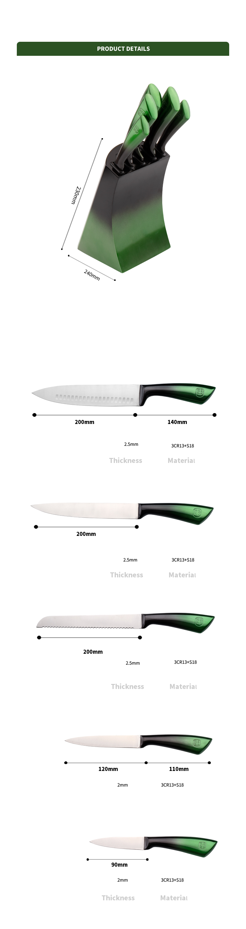 K133-Nieuw design 5-delige roestvrijstalen kleurrijke keukenmessenset met schilderblok-ZX | keukenmes, keukengereedschap, siliconen cakevorm, snijplank, bakgereedschapsets, koksmes, steakmes, snijmes, gereedschapsmes, schilmesje, messenblok, messenstandaard, santokumes, peutermes, plastic mes, niet-klevend schilderen Mes, Kleurrijk mes, Roestvrijstalen mes, Blikopener, flesopener, Theezeefje, Rasp, Eierklopper, Nylon keukengereedschap, Siliconen keukengereedschap, Koekjessnijder, Kookmessenset, Messenslijper, Dunschiller, Taartmes, Kaasmes, Pizza Mes, siliconen spatel, siliconen lepel, voedseltang, gesmeed mes, keukenschaar, cakebakmessen, kookmessen voor kinderen, vleesmes