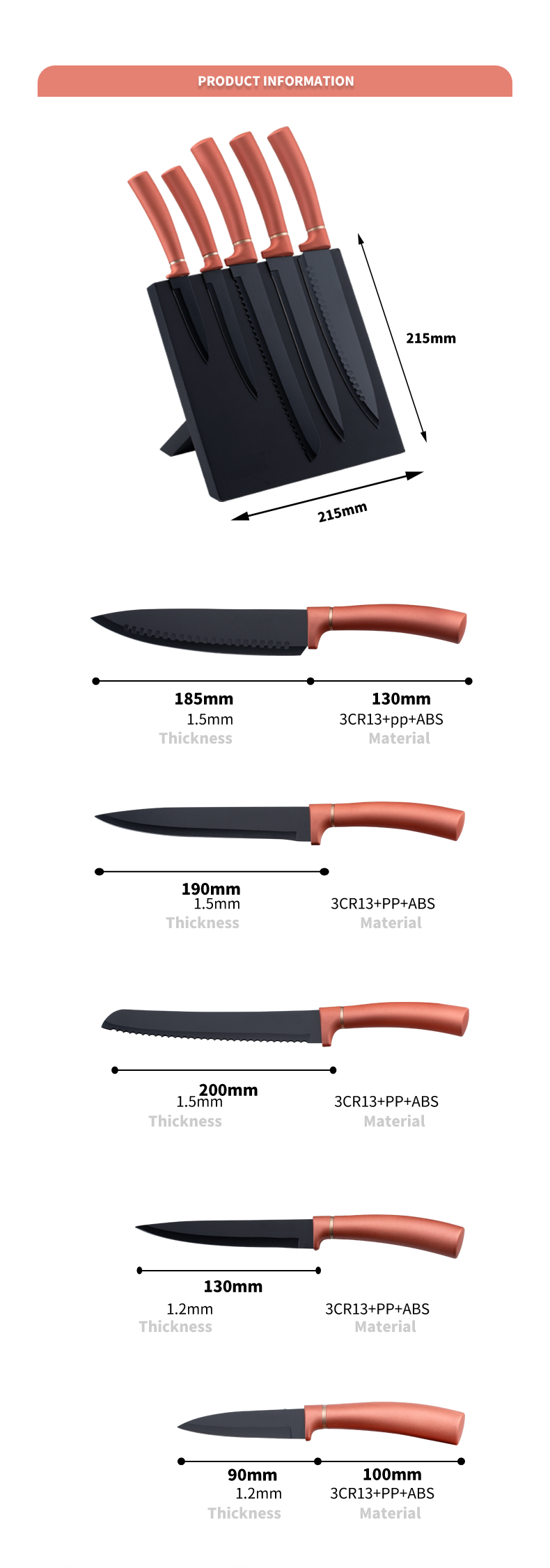 K126-Set di coltelli da cucina per coltelli da cucina in acciaio inossidabile 5cr3 di alta qualità da 13 pezzi-ZX | coltello da cucina, utensili da cucina, stampo per torta in silicone, tagliere, set di strumenti da forno, coltello da chef, coltello da bistecca, coltello per affettare, coltello multiuso, coltello da cucina, blocco coltelli, supporto per coltelli, coltello Santoku, coltello per bambini, coltello di plastica, pittura antiaderente Coltello, Coltello colorato, Coltello in acciaio inossidabile, Apriscatole, Apribottiglie, Colino per il tè, Grattugia, Frullino per le uova, Utensile da cucina in nylon, Utensile da cucina in silicone, Tagliabiscotti, Set di coltelli da cucina, Affilacoltelli, Pelapatate, Coltello per dolci, Coltello per formaggio, Pizza Coltello, Spatola in silicone, Cucchiaio in silicone, Pinza per alimenti, Coltello forgiato, Forbici da cucina, Coltelli da forno, Coltelli da cucina per bambini, Coltello da intaglio