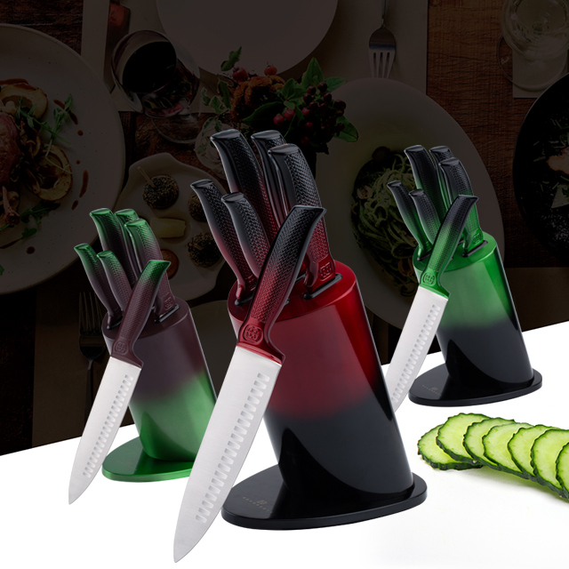 K129-Set personalizat de 5 bucăți 3cr13 cuțit de bucătărie din oțel inoxidabil cuțite de bucătar cu bloc colorat-ZX | cuțit de bucătărie, unelte de bucătărie, matriță din silicon pentru prăjituri, tablă de tăiat, seturi de instrumente de coacere, cuțit de bucătar, cuțit de friptură, cuțit de feliător, cuțit utilitar, cuțit de tăiat, bloc de cuțite, suport de cuțit, cuțit Santoku, cuțit pentru copii mici, cuțit de plastic, vopsea antiaderență Cuțit, cuțit colorat, cuțit din oțel inoxidabil, deschizător de conserve, deschizător de sticle, strecurătoare de ceai, răzătoare, batător de ouă, unealtă de bucătărie din nylon, unealtă de bucătărie din silicon, tăietor de prăjituri, set de cuțite de gătit, ascuțitor de cuțite, decojie, cuțit pentru prăjituri, cuțit pentru brânză, pizza Cuțit, spatular din silicon, lingură din silicon, clește pentru mâncare, cuțit forjat, foarfece de bucătărie, cuțite pentru copt, cuțite de gătit pentru copii, cuțit de sculptat