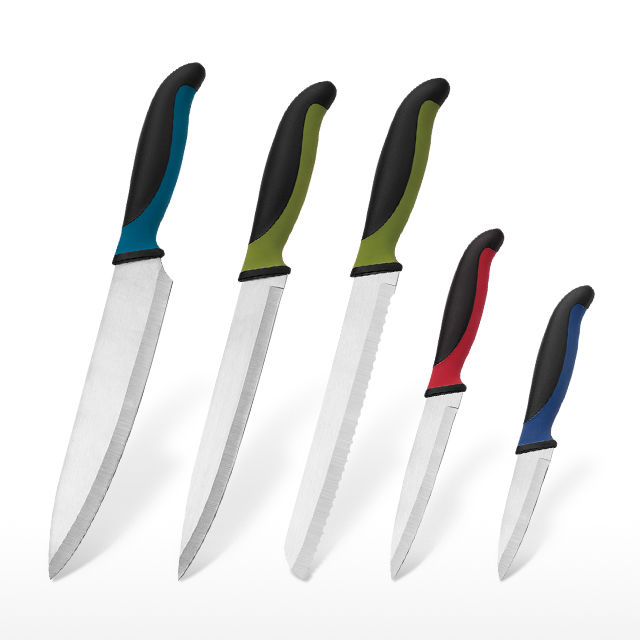 S109-OEM Factory Wholesale High quality 5 pcs 3cr13 stainless steel kitchen knife set with PP block-ZX | kitchen knife,Kitchen tools,Silicone Cake Mould,Cutting Board,Baking Tool Sets,Chef Knife,Steak Knife,Slicer knife,Utility Knife,Paring Knife,Knife block,Knife Stand,Santoku Knife,toddler Knife,Plastic Knife,Non Stick Painting Knife,Colorful Knife,Stainless Steel Knife,Can opener,bottle Opener,Tea Strainer,Grater,Egg Beater,Nylon Kitchen tool,Silicone Kitchen Tool,Cookie Cutter,Cooking Knife Set,Knife Sharpener,Peeler,Cake Knife,Cheese Knife,Pizza Knife,Silicone Spatular,Silicone Spoon,Food Tong,Forged knife,Kitchen Scissors,cake baking knives,Children’s Cooking knives,Carving Knife