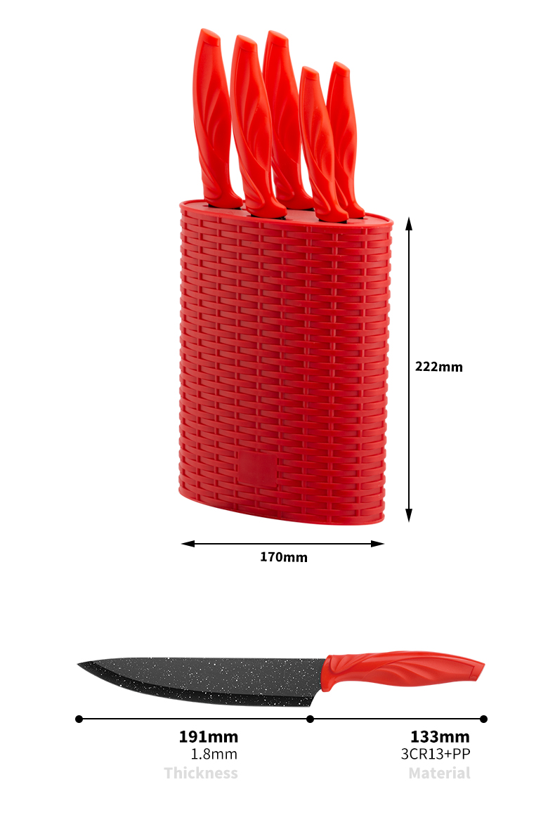 S113-Professional Practical 5 pcs stianless steel durable red black kitchen knife set-ZX | kitchen knife,Kitchen tools,Silicone Cake Mould,Cutting Board,Baking Tool Sets,Chef Knife,Steak Knife,Slicer knife,Utility Knife,Paring Knife,Knife block,Knife Stand,Santoku Knife,toddler Knife,Plastic Knife,Non Stick Painting Knife,Colorful Knife,Stainless Steel Knife,Can opener,bottle Opener,Tea Strainer,Grater,Egg Beater,Nylon Kitchen tool,Silicone Kitchen Tool,Cookie Cutter,Cooking Knife Set,Knife Sharpener,Peeler,Cake Knife,Cheese Knife,Pizza Knife,Silicone Spatular,Silicone Spoon,Food Tong,Forged knife,Kitchen Scissors,cake baking knives,Children’s Cooking knives,Carving Knife