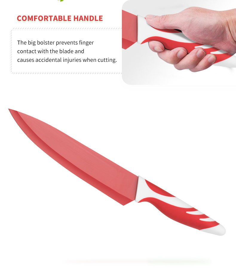S126-Професійний багатофункціональний набір кухонних ножів з нержавіючої сталі 3CR13 зі зручною ручкою-ZX | кухонний ніж, кухонні інструменти, силіконова форма для торта, обробна дошка, набори інструментів для випічки, кухарський ніж, ніж для стейків, ніж для слайсерів, канцелярський ніж, ніж для очищення, блок ножа, підставка для ножів, ніж Santoku, ніж для малюків, пластиковий ніж для нарізки, Ніж, різнокольоровий ніж, ніж з нержавіючої сталі, відкривачка для консервів, відкривачка для пляшок, ситечко для чаю, терка, збивалка для яєць, нейлоновий кухонний інструмент, силіконовий кухонний інструмент, різак для печива, набір ножів для кулінарії, точилка для ножів, очисниця, ніж для торта, нож для пирога, Ніж, силіконова лопатка, силіконова ложка, щипці для їжі, кований ніж, кухонні ножиці, ножі для випічки тортів, дитячі кулінарні ножі, ніж для різьблення