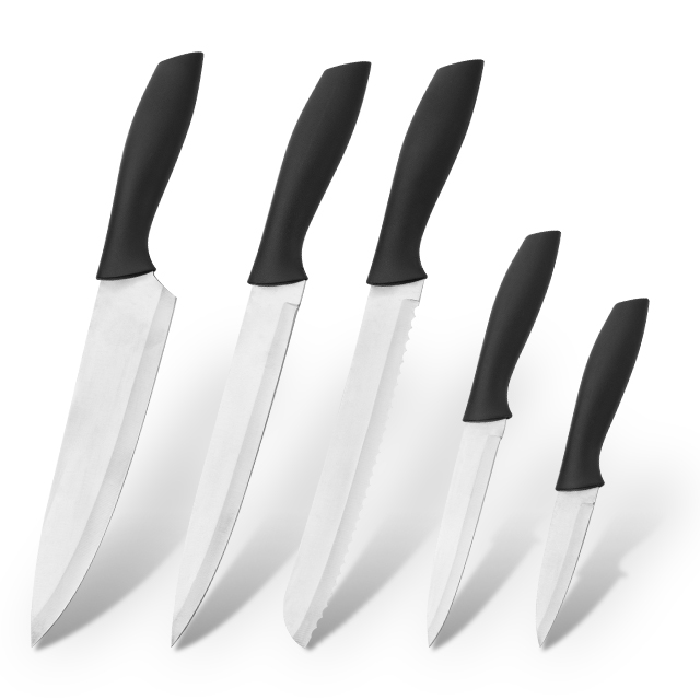 S128-Hot Sale Multifunctional Bakin Karfe 5pcs Kitchen Knife Saita tare da Handle Plastic-ZX | Wukar dafa abinci, Kayan aikin Kitchen, Silicone Cake Mould, Gidan Yankan, Kayan Aikin Gasa, Chef Knife, Wuƙa na Steak, Wuka Slicer, Wuka Mai Amfani, Wuka Mai Haɓaka, Wuka Mai Wuka, Tsayawa Wuƙa, Wuka Santoku, Wuƙa, Wuƙa Mai Filastik, Wuƙa mara Tsaya Wuka, Knife Mai launi, Wuƙa Bakin Karfe, Mai buɗewa, Mai Buɗe kwalban, Tea Strainer, Grater, Egg Beater, Nailan Kitchen kayan aiki, Silicone Kitchen Tool, Cutter Cutter, Cooking Knife Set, Wuka Mai Kyau, Peeler, Wuƙa Cake, Cuku, Knife Wuka, Silicone Spatular, Silicone Cokali, Tong Acinci, Wuka ƙirƙira, Kayan dafa abinci, Wuƙaƙen burodi, Wuƙaƙen dafa abinci na yara, Wuƙan sassaƙa