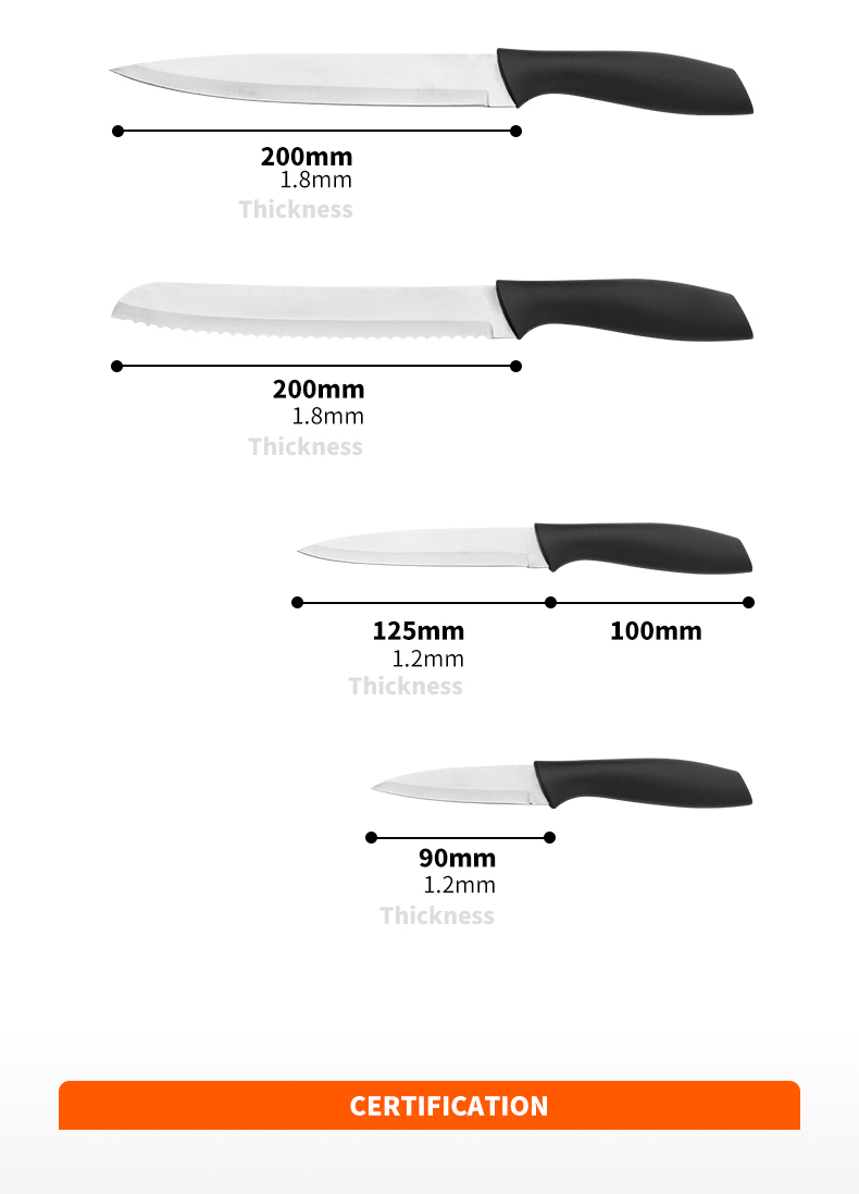 S128-Hot Sale Multifunctional Stainless Steel 5pcs Kitchen Knife Set with Plastic Handle-ZX | kitchen knife,Kitchen tools,Silicone Cake Mould,Cutting Board,Baking Tool Sets,Chef Knife,Steak Knife,Slicer knife,Utility Knife,Paring Knife,Knife block,Knife Stand,Santoku Knife,toddler Knife,Plastic Knife,Non Stick Painting Knife,Colorful Knife,Stainless Steel Knife,Can opener,bottle Opener,Tea Strainer,Grater,Egg Beater,Nylon Kitchen tool,Silicone Kitchen Tool,Cookie Cutter,Cooking Knife Set,Knife Sharpener,Peeler,Cake Knife,Cheese Knife,Pizza Knife,Silicone Spatular,Silicone Spoon,Food Tong,Forged knife,Kitchen Scissors,cake baking knives,Children’s Cooking knives,Carving Knife