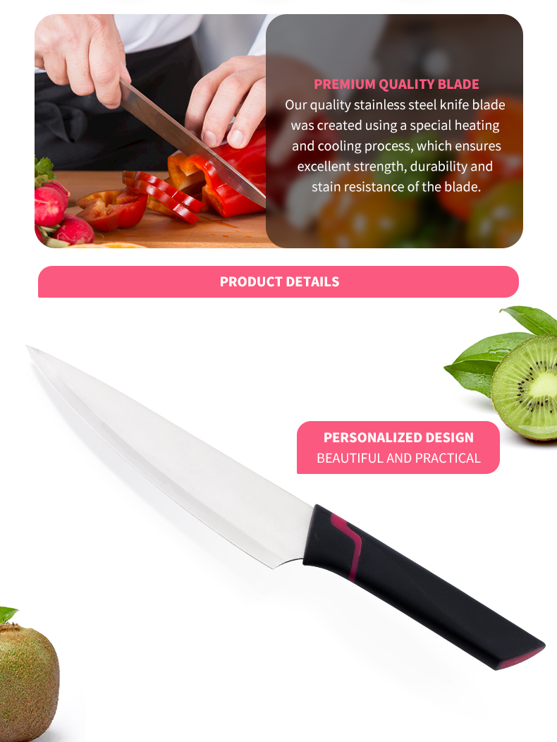 S140-New design plastic handle kitchen knife set-ZX | kitchen knife,Kitchen tools,Silicone Cake Mould,Cutting Board,Baking Tool Sets,Chef Knife,Steak Knife,Slicer knife,Utility Knife,Paring Knife,Knife block,Knife Stand,Santoku Knife,toddler Knife,Plastic Knife,Non Stick Painting Knife,Colorful Knife,Stainless Steel Knife,Can opener,bottle Opener,Tea Strainer,Grater,Egg Beater,Nylon Kitchen tool,Silicone Kitchen Tool,Cookie Cutter,Cooking Knife Set,Knife Sharpener,Peeler,Cake Knife,Cheese Knife,Pizza Knife,Silicone Spatular,Silicone Spoon,Food Tong,Forged knife,Kitchen Scissors,cake baking knives,Children’s Cooking knives,Carving Knife