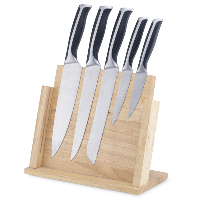 G104-6PCS kitchen knife set with double casting handle，Wood Magnetic knife holder-ZX | kitchen knife,Kitchen tools,Silicone Cake Mould,Cutting Board,Baking Tool Sets,Chef Knife,Steak Knife,Slicer knife,Utility Knife,Paring Knife,Knife block,Knife Stand,Santoku Knife,toddler Knife,Plastic Knife,Non Stick Painting Knife,Colorful Knife,Stainless Steel Knife,Can opener,bottle Opener,Tea Strainer,Grater,Egg Beater,Nylon Kitchen tool,Silicone Kitchen Tool,Cookie Cutter,Cooking Knife Set,Knife Sharpener,Peeler,Cake Knife,Cheese Knife,Pizza Knife,Silicone Spatular,Silicone Spoon,Food Tong,Forged knife,Kitchen Scissors,cake baking knives,Children’s Cooking knives,Carving Knife