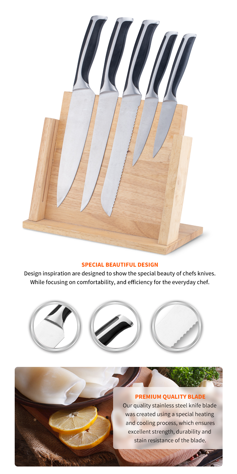 G104-6PCS kitchen knife set with double casting handle，Wood Magnetic knife holder-ZX | kitchen knife,Kitchen tools,Silicone Cake Mould,Cutting Board,Baking Tool Sets,Chef Knife,Steak Knife,Slicer knife,Utility Knife,Paring Knife,Knife block,Knife Stand,Santoku Knife,toddler Knife,Plastic Knife,Non Stick Painting Knife,Colorful Knife,Stainless Steel Knife,Can opener,bottle Opener,Tea Strainer,Grater,Egg Beater,Nylon Kitchen tool,Silicone Kitchen Tool,Cookie Cutter,Cooking Knife Set,Knife Sharpener,Peeler,Cake Knife,Cheese Knife,Pizza Knife,Silicone Spatular,Silicone Spoon,Food Tong,Forged knife,Kitchen Scissors,cake baking knives,Children’s Cooking knives,Carving Knife