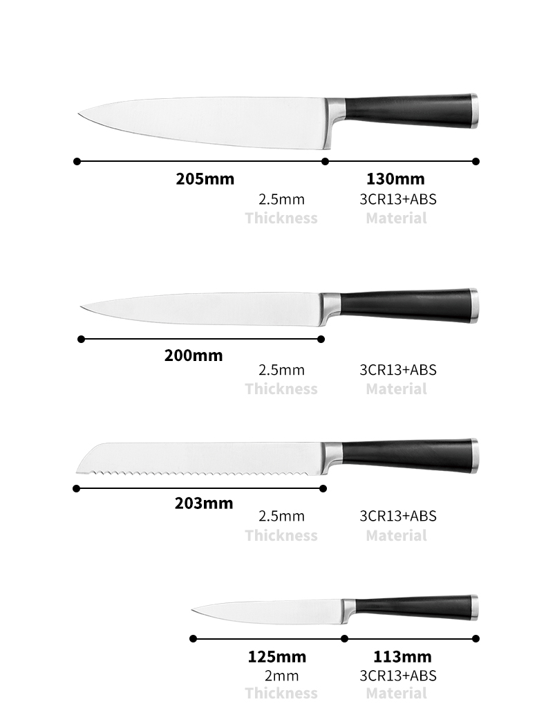 G105-6pcs wysokiej jakości noże kuchenne-ZX | nóż kuchenny, narzędzia kuchenne, silikonowa forma do ciasta, deska do krojenia, zestawy narzędzi do pieczenia, nóż szefa kuchni, nóż do steków, nóż do krajalnic, nóż użytkowy, nóż do obierania, blok na noże, stojak na noże, nóż Santoku, nóż dla małych dzieci, nóż z tworzywa sztucznego, malowanie nieprzywierające Nóż, kolorowy nóż, nóż ze stali nierdzewnej, otwieracz do puszek, otwieracz do butelek, sitko do herbaty, tarka, trzepaczka do jajek, nylonowe narzędzie kuchenne, silikonowe narzędzie kuchenne, foremka do ciastek, zestaw noży do gotowania, ostrzałka do noży, obieraczka, nóż do ciasta, nóż do sera, pizza Nóż, łopatka silikonowa, łyżka silikonowa, szczypce do jedzenia, nóż kuty, nożyczki kuchenne, noże do pieczenia ciast, noże kuchenne dla dzieci, nóż do rzeźbienia