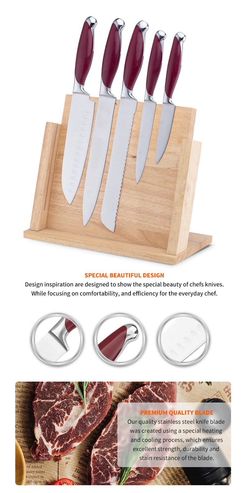 G106-Quality kitchen knife set-ZX | kitchen knife,Kitchen tools,Silicone Cake Mould,Cutting Board,Baking Tool Sets,Chef Knife,Steak Knife,Slicer knife,Utility Knife,Paring Knife,Knife block,Knife Stand,Santoku Knife,toddler Knife,Plastic Knife,Non Stick Painting Knife,Colorful Knife,Stainless Steel Knife,Can opener,bottle Opener,Tea Strainer,Grater,Egg Beater,Nylon Kitchen tool,Silicone Kitchen Tool,Cookie Cutter,Cooking Knife Set,Knife Sharpener,Peeler,Cake Knife,Cheese Knife,Pizza Knife,Silicone Spatular,Silicone Spoon,Food Tong,Forged knife,Kitchen Scissors,cake baking knives,Children’s Cooking knives,Carving Knife