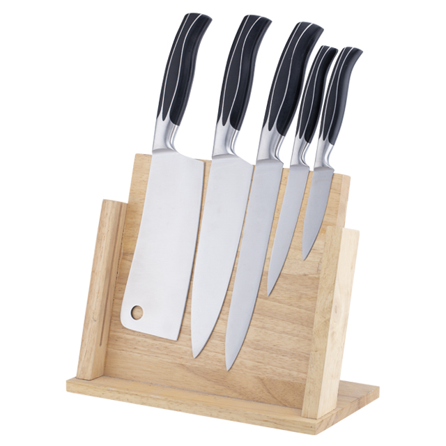 G107-Professional 6 pcs 3cr13 Stainless Steel Chef Knives kitchen knife set with wood block-ZX | kitchen knife,Kitchen tools,Silicone Cake Mould,Cutting Board,Baking Tool Sets,Chef Knife,Steak Knife,Slicer knife,Utility Knife,Paring Knife,Knife block,Knife Stand,Santoku Knife,toddler Knife,Plastic Knife,Non Stick Painting Knife,Colorful Knife,Stainless Steel Knife,Can opener,bottle Opener,Tea Strainer,Grater,Egg Beater,Nylon Kitchen tool,Silicone Kitchen Tool,Cookie Cutter,Cooking Knife Set,Knife Sharpener,Peeler,Cake Knife,Cheese Knife,Pizza Knife,Silicone Spatular,Silicone Spoon,Food Tong,Forged knife,Kitchen Scissors,cake baking knives,Children’s Cooking knives,Carving Knife