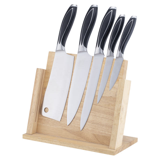 G108-Professional High Quality 5 pcs 3cr13 ensemble de couteaux de cuisine avec bloc de bois-ZX | couteau de cuisine, ustensiles de cuisine, moule à gâteau en silicone, planche à découper, ensembles d'outils de cuisson, couteau de chef, couteau à steak, couteau à trancher, couteau utilitaire, couteau d'office, bloc de couteaux, support de couteau, couteau Santoku, couteau pour tout-petits, couteau en plastique, peinture antiadhésive Couteau, couteau coloré, couteau en acier inoxydable, ouvre-boîte, ouvre-bouteille, passoire à thé, râpe, batteur à œufs, outil de cuisine en nylon, outil de cuisine en silicone, emporte-pièce, ensemble de couteaux de cuisine, aiguiseur de couteau, éplucheur, couteau à gâteau, couteau à fromage, pizza Couteau, spatule en silicone, cuillère en silicone, pince alimentaire, couteau forgé, ciseaux de cuisine, couteaux à gâteaux, couteaux de cuisine pour enfants, couteau à découper