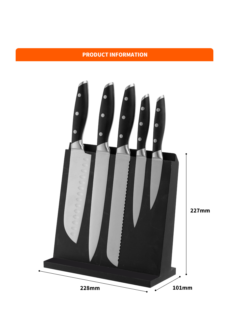 G109-6pcs Hot Sale High Quality Kitchen Knives Chef Kitchen Knife Set with Magnet Block-ZX | kitchen knife,Kitchen tools,Silicone Cake Mould,Cutting Board,Baking Tool Sets,Chef Knife,Steak Knife,Slicer knife,Utility Knife,Paring Knife,Knife block,Knife Stand,Santoku Knife,toddler Knife,Plastic Knife,Non Stick Painting Knife,Colorful Knife,Stainless Steel Knife,Can opener,bottle Opener,Tea Strainer,Grater,Egg Beater,Nylon Kitchen tool,Silicone Kitchen Tool,Cookie Cutter,Cooking Knife Set,Knife Sharpener,Peeler,Cake Knife,Cheese Knife,Pizza Knife,Silicone Spatular,Silicone Spoon,Food Tong,Forged knife,Kitchen Scissors,cake baking knives,Children’s Cooking knives,Carving Knife