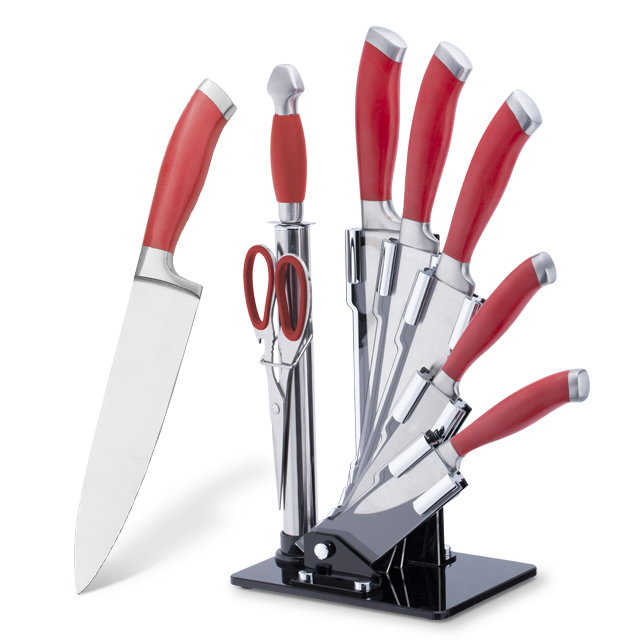 G117-5pcs 3cr13 kitchen knife set with double casting handle, acylic block-ZX | kitchen knife,Kitchen tools,Silicone Cake Mould,Cutting Board,Baking Tool Sets,Chef Knife,Steak Knife,Slicer knife,Utility Knife,Paring Knife,Knife block,Knife Stand,Santoku Knife,toddler Knife,Plastic Knife,Non Stick Painting Knife,Colorful Knife,Stainless Steel Knife,Can opener,bottle Opener,Tea Strainer,Grater,Egg Beater,Nylon Kitchen tool,Silicone Kitchen Tool,Cookie Cutter,Cooking Knife Set,Knife Sharpener,Peeler,Cake Knife,Cheese Knife,Pizza Knife,Silicone Spatular,Silicone Spoon,Food Tong,Forged knife,Kitchen Scissors,cake baking knives,Children’s Cooking knives,Carving Knife