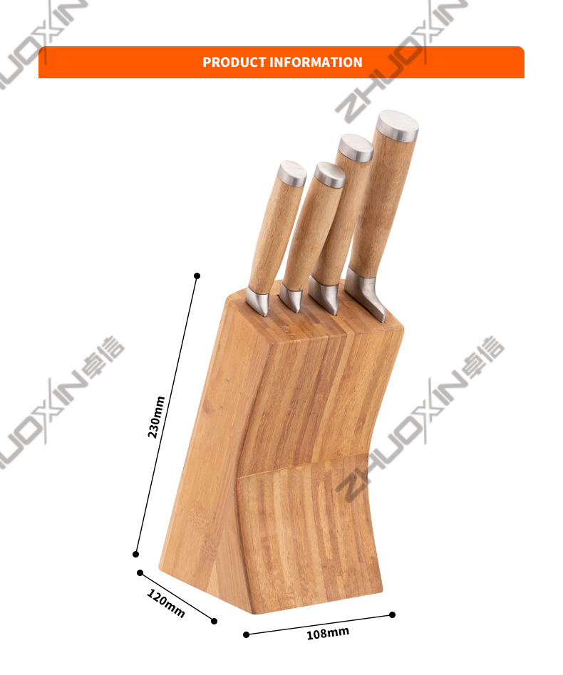 G115-High Quality 5st 3cr13 Rostfritt stål kökskockkniv set med acylic block-ZX | kökskniv, köksredskap, kakform i silikon, skärbräda, bakverktygsset, kockkniv, stekkniv, skivkniv, redskapskniv, skalkniv, knivblock, knivställ, Santoku-kniv, småbarnskniv, plastkniv, non-stick målning Kniv, färgglad kniv, kniv i rostfritt stål, konservöppnare, flasköppnare, tesil, rivjärn, äggvisp, köksredskap i nylon, köksredskap i silikon, kakskärare, matlagningsknivset, knivvässare, skalare, kakkniv, ostkniv, pizza Kniv, silikonspatel, silikonsked, mattång, smidd kniv, kökssax, kakbakningsknivar, matlagningsknivar för barn, snidkniv