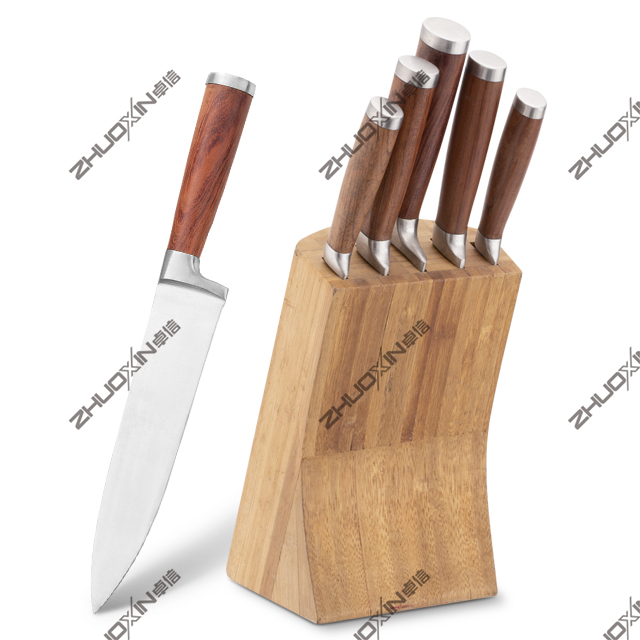 Г116-Хигх Куалити 6пцс 3цр13 нерђајући челик сет кухињских ножева са ацилним блоком-ЗКС | кухињски нож, кухињски алати, силиконски калуп за торте, даска за сечење, сетови алата за печење, нож за кувар, нож за одреске, нож за сечење, помоћни нож, нож за чишћење, блок ножа, постоље за нож, сантоку нож, нож за малишане, пластични нож за ножеве, Нож, Шарени нож, Нож од нерђајућег челика, Отварач за конзерве, Отварач за флаше, Цједило за чај, Рендело, Мутилица за јаја, Најлонски кухињски алат, Силиконски кухињски алат, Резач за колаче, Сет ножева за кухање, Оштрилица за ножеве, Љушталица, Нож за торте, Нож за кафу, Нож, силиконска лопатица, силиконска кашика, хватаљка за храну, ковани нож, кухињске маказе, ножеви за печење колача, дечији ножеви за кување, нож за резбарење