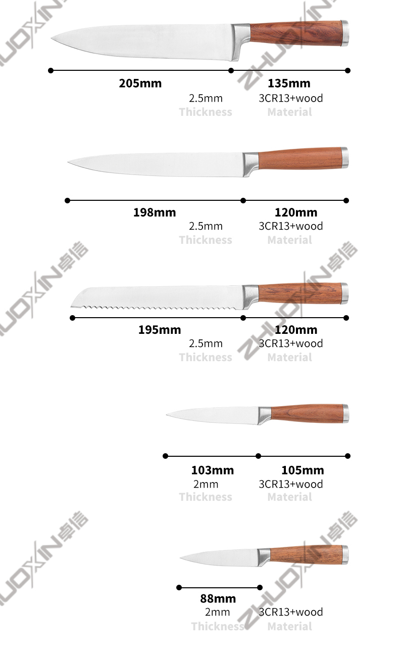 G116-د لوړ کیفیت 6pcs 3cr13 د سټینلیس سټیل پخلنځي شیف چاقو د اکیل بلاک-ZX سره تنظیم شوی | د پخلنځي چاقو، د پخلنځي وسیلې، د سیلیکون کیک مولډ، د پرې کولو تخته، د پخولو وسیلې سیټونه، شیف چاقو، د سټیک چاقو، سلیسر چاقو، یوټیلټي چاقو، پیرینګ چاقو، د چاقو بلاک، د چاقو سټینډ، سانتوکو چاقو، د کوچنیانو چاقو، پلاستیک نانکینګ چاقو، رنګین چاقو، د سټینلیس سټیل چاقو، کین خلاصونکی، د بوتل خلاصونکی، د چای ټینر، ګرټر، هګۍ بیټر، د نایلان پخلنځي وسیله، د سیلیکون د پخلنځي وسیله، د پخلنځي کټر، د پخلي چاقو سیټ، د چاقو تیزونکی، پیلر، د کیک چاقو، چاقو چاقو، سیلیکون سپتولر، سیلیکون چمچ، د خوړو ټانګ، جعل شوی چاقو، د پخلنځي کینچۍ، د کیک پخولو چاقو، د ماشومانو د پخلي چاقو، د نقاشۍ چاقو